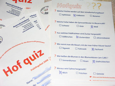 Viele Teilnehmer beim Hofquiz