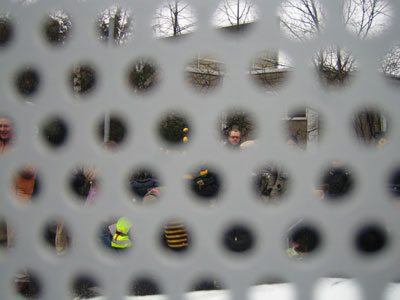 Der Ausblick der Fahrer im Innern der Tasse